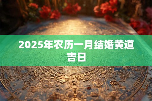 2025年农历一月结婚黄道吉日 2025年农历一月结婚黄道吉日