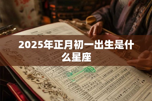 2025年正月初一出生是什么星座 2025年正月初一出生是什么星座