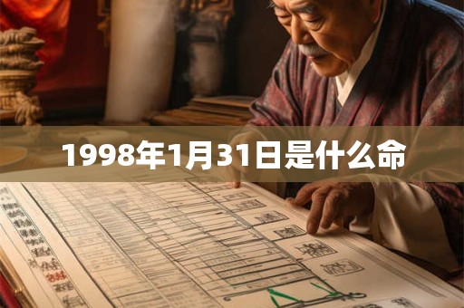 1998年1月31日是什么命 1998年1月31日是什么命