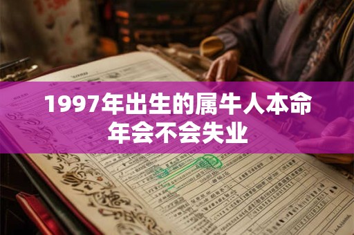 1997年出生的属牛人本命年会不会失业