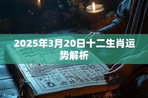 2025年3月20日十二生肖运势解析 2025年3月20日十二生肖运势解析