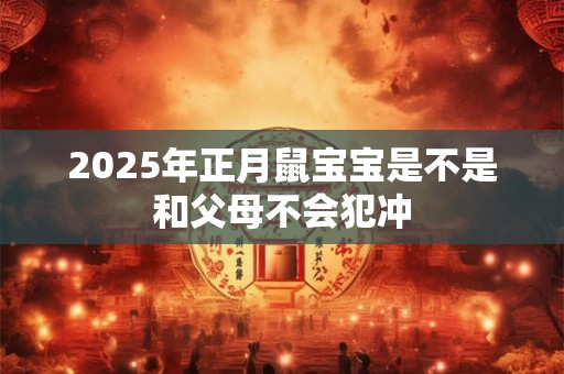 2025年正月鼠宝宝是不是和父母不会犯冲