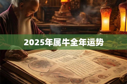 2025年属牛全年运势 2025年属牛全年运势
