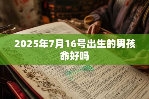 2025年7月16号出生的男孩命好吗 2025年7月16号出生的男孩命好吗