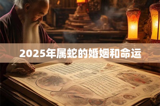 2025年属蛇的婚姻和命运 2025年属蛇的婚姻和命运