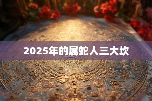 2025年的属蛇人三大坎