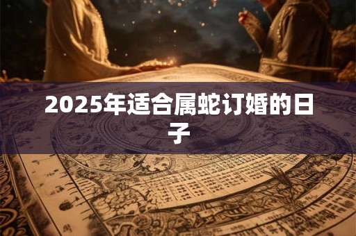 2025年适合属蛇订婚的日子