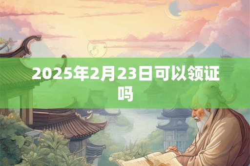 2025年2月23日可以领证吗 2025年2月23日可以领证吗