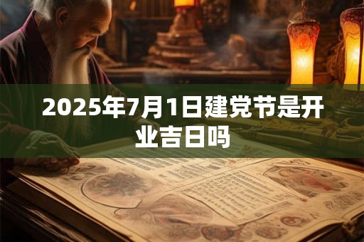 2025年7月1日建党节是开业吉日吗 2025年7月1日建党节是开业吉日吗