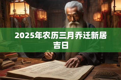 2025年农历三月乔迁新居吉日 2025年农历三月乔迁新居吉日