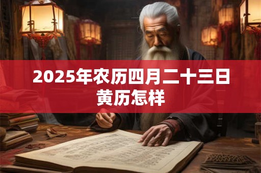 2026年农历四月二十三日黄历怎样