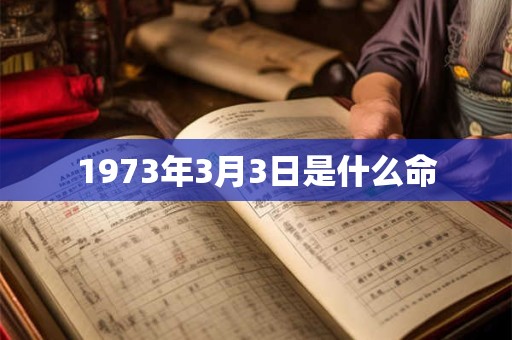 1973年3月3日是什么命 1973年3月3日是什么命