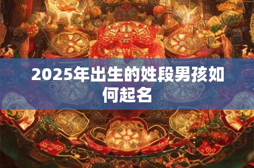 2025年出生的姓段男孩如何起名