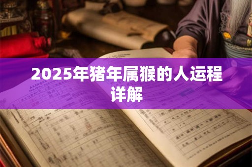 2026年猪年属猴的人运程详解