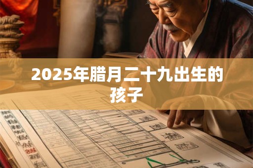 2025年腊月二十九出生的孩子 2025年腊月二十九出生的孩子