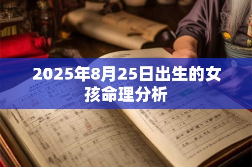 2025年8月25日出生的女孩命理分析 2025年8月25日出生的女孩命理分析