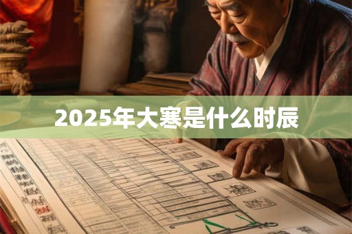 2025年大寒是什么时辰