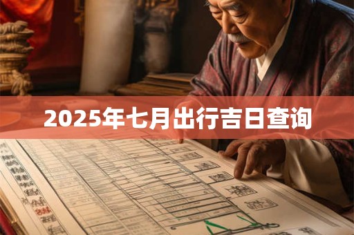 2025年七月出行吉日查询 2025年七月出行吉日查询