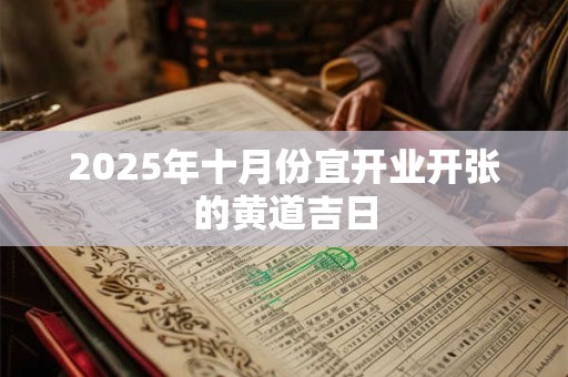 2025年十月份宜开业开张的黄道吉日