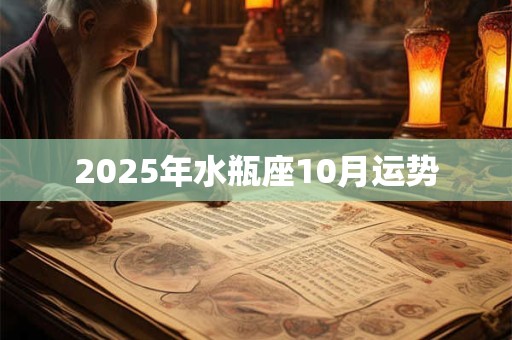 2025年水瓶座10月运势 2025年水瓶座10月运势