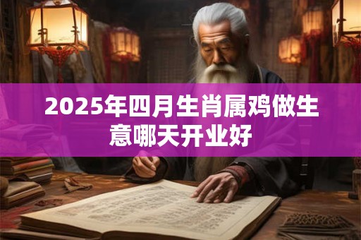 2025年四月生肖属鸡做生意哪天开业好 2025年四月生肖属鸡做生意哪天开业好