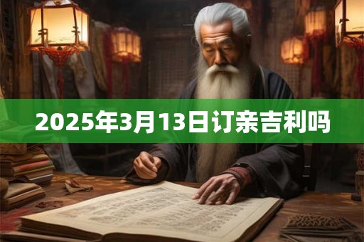 2025年3月13日订亲吉利吗 2025年3月13日订亲吉利吗