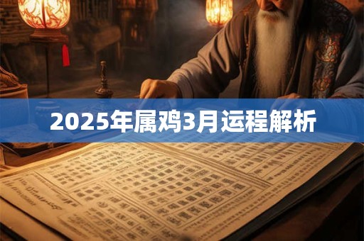 2025年属鸡3月运程解析 2025年属鸡3月运程解析
