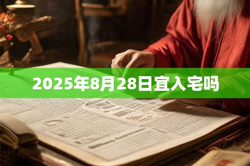 2025年8月28日宜入宅吗