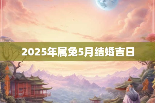 2025年属兔5月结婚吉日