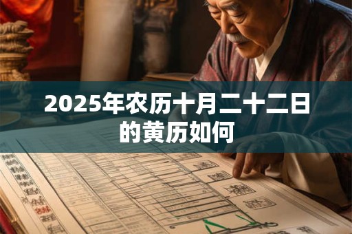 2025年农历十月二十二日的黄历如何