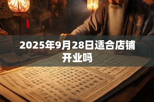 2025年9月28日适合店铺开业吗 2025年9月28日适合店铺开业吗