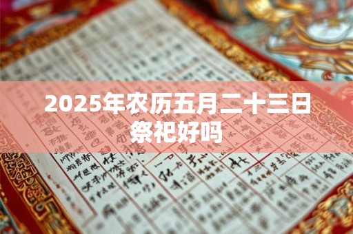 2025年农历五月二十三日祭祀好吗 2025年农历五月二十三日祭祀好吗