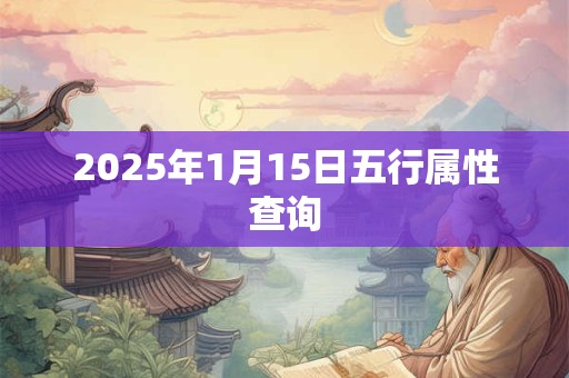 2025年1月15日五行属性查询 2025年1月15日五行属性查询