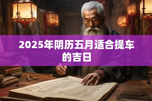 2025年阴历五月适合提车的吉日 2025年阴历五月适合提车的吉日