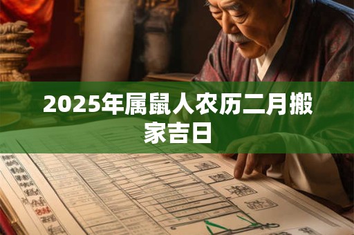 2025年属鼠人农历二月搬家吉日 2025年属鼠人农历二月搬家吉日