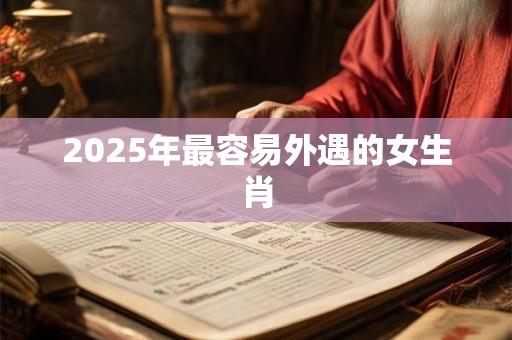 2025年最容易外遇的女生肖