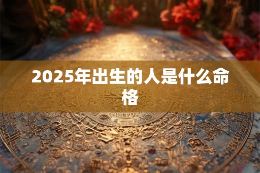 2025年出生的人是什么命格