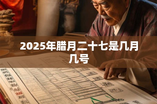 2025年腊月二十七是几月几号 2025年腊月二十七是几月几号