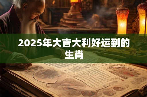 2025年大吉大利好运到的生肖