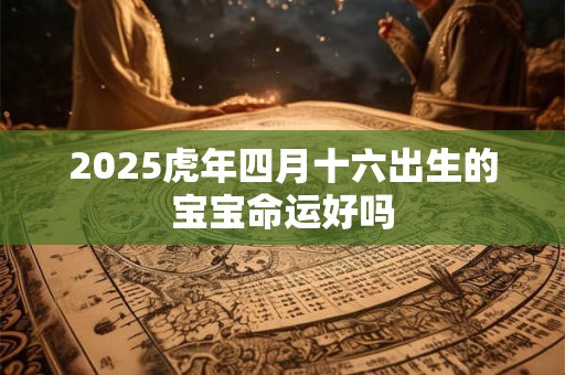 2025虎年四月十六出生的宝宝命运好吗