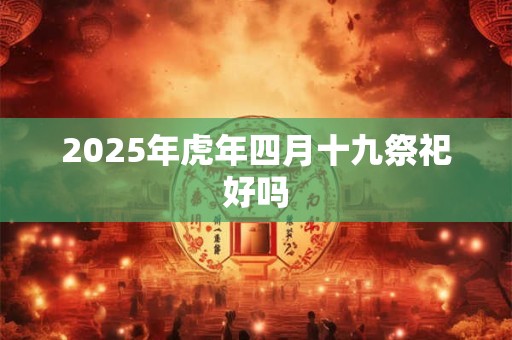 2025年虎年四月十九祭祀好吗