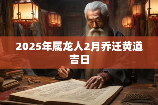 2025年属龙人2月乔迁黄道吉日