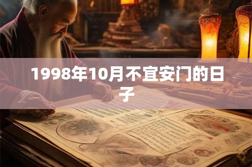 1998年10月不宜安门的日子 1998年10月不宜安门的日子