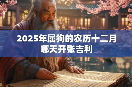 2026年属狗的农历十二月哪天开张吉利 2026年属狗的农历十二月哪天开张吉利