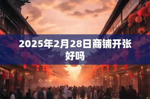 2026年2月28日商铺开张好吗 2026年2月28日商铺开张好吗