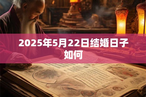 2025年5月22日结婚日子如何 2025年5月22日结婚日子如何