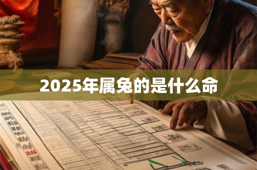 2025年属兔的是什么命 2025年属兔的是什么命