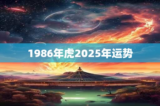 1986年虎2025年运势 1986年虎2025年运势