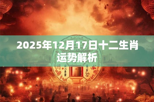 2025年12月17日十二生肖运势解析