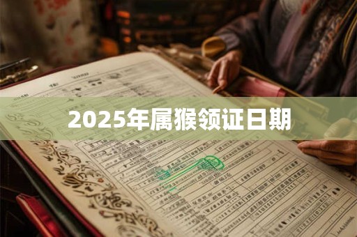 2025年属猴领证日期